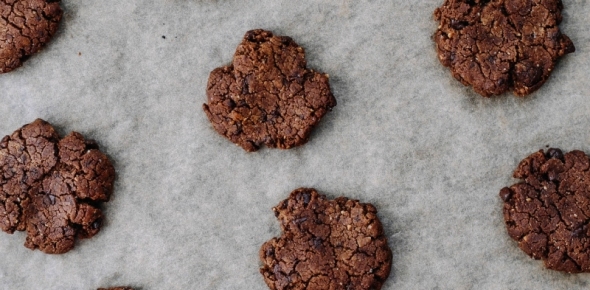 Czekoladowe ciasteczka z ciecierzycy