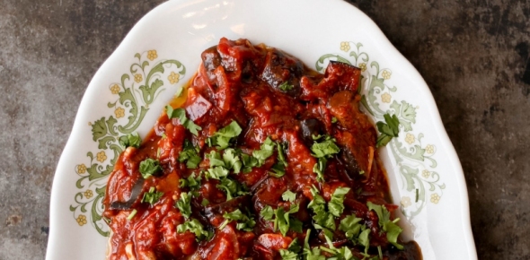 Bakłażany w pomidorach
