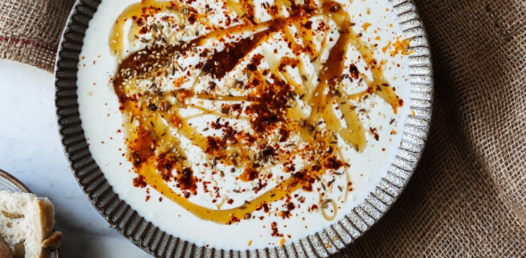 Kremowa feta z miodem i dukkah