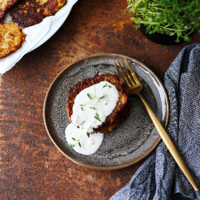 Chrupiące placki ziemniaczane