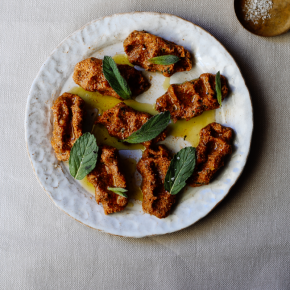 Roślinne kibbeh nayeh