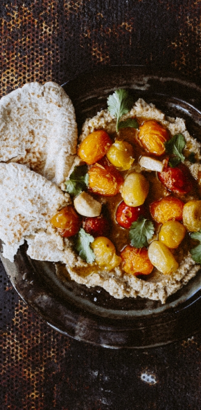 Masło z bakłażana z kiszoną cytryną 